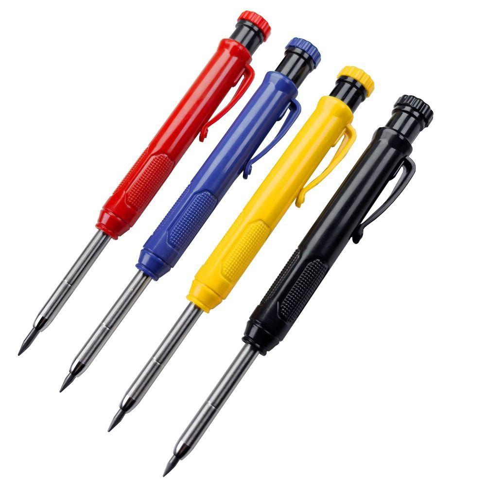 Deep Hole Marking Mechanical Pencil Built-in Sharpener Solid Carpenter Pencil  Carpentry
