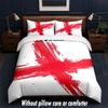 England national football team Design Bed Bedding Set 1 Duvet Cover + 2 Pillowcases Soft Breathable Household Bed Linens
