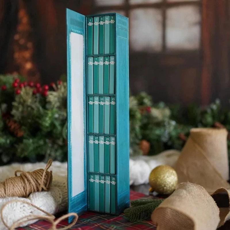 Мини Книга Украшение Адвент-календарь 2025 Рождественский Адвент-календарь с Книжным Подарком