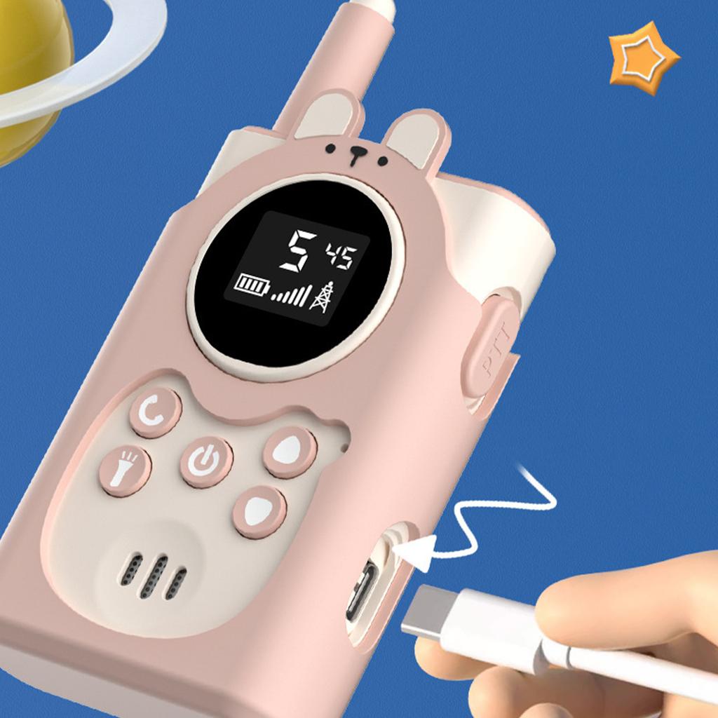 Walkie Talkie Children's Toy 2 Pack Outdoor 3KM Parent-child Interactive USB Charging Model