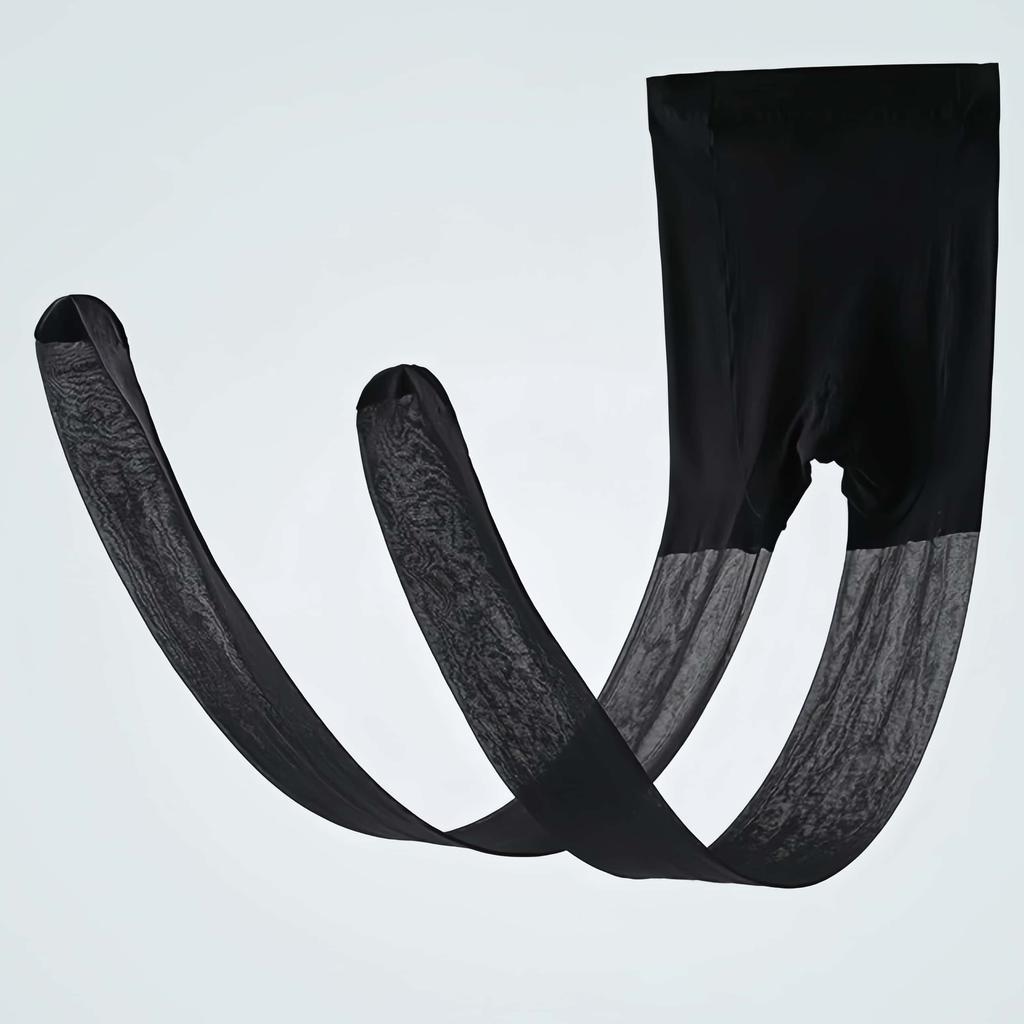 15D Колготки с открытой ластовицей Женские Большого размера Высокой эластичности Сексуальные Нейлоновые Большие Колготки Чулки Колготки Весна Осень Черные Белые 2XL 4XXXL 5XL