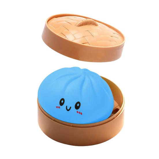 Steamed Bun Squeeze Toy, Cute Dumpling Stress Relief Ball, Slow Rising Decompression Toy for Desk, Kawaii Fidget Gift