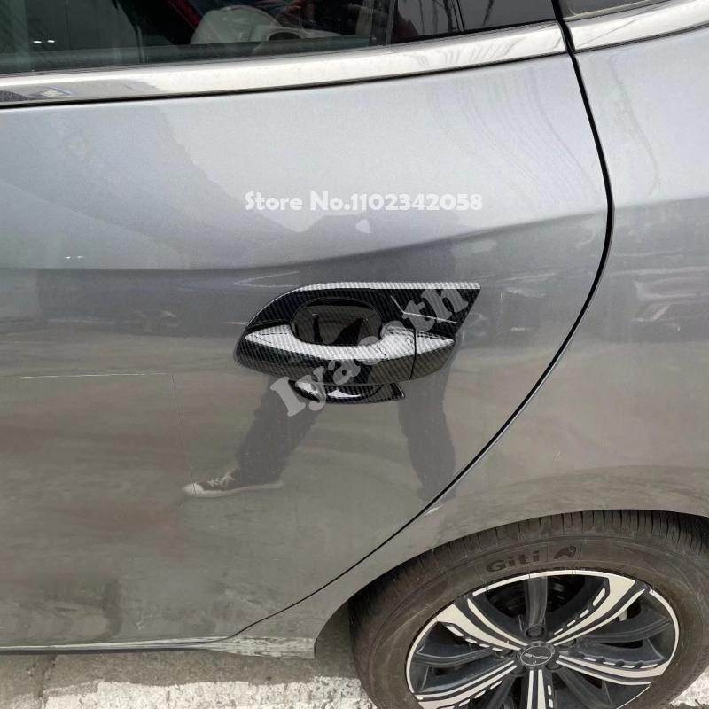 LHD RHD Для BYD SEAL 5 dmi Chaser 05 Chazor King DM-i 2024 2025 ABS углеродное волокно черный Наклейка на кузов Накладка на ручку двери