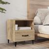 VidaXL Bedside Table Sonoma Oak Engineered Wood 812030