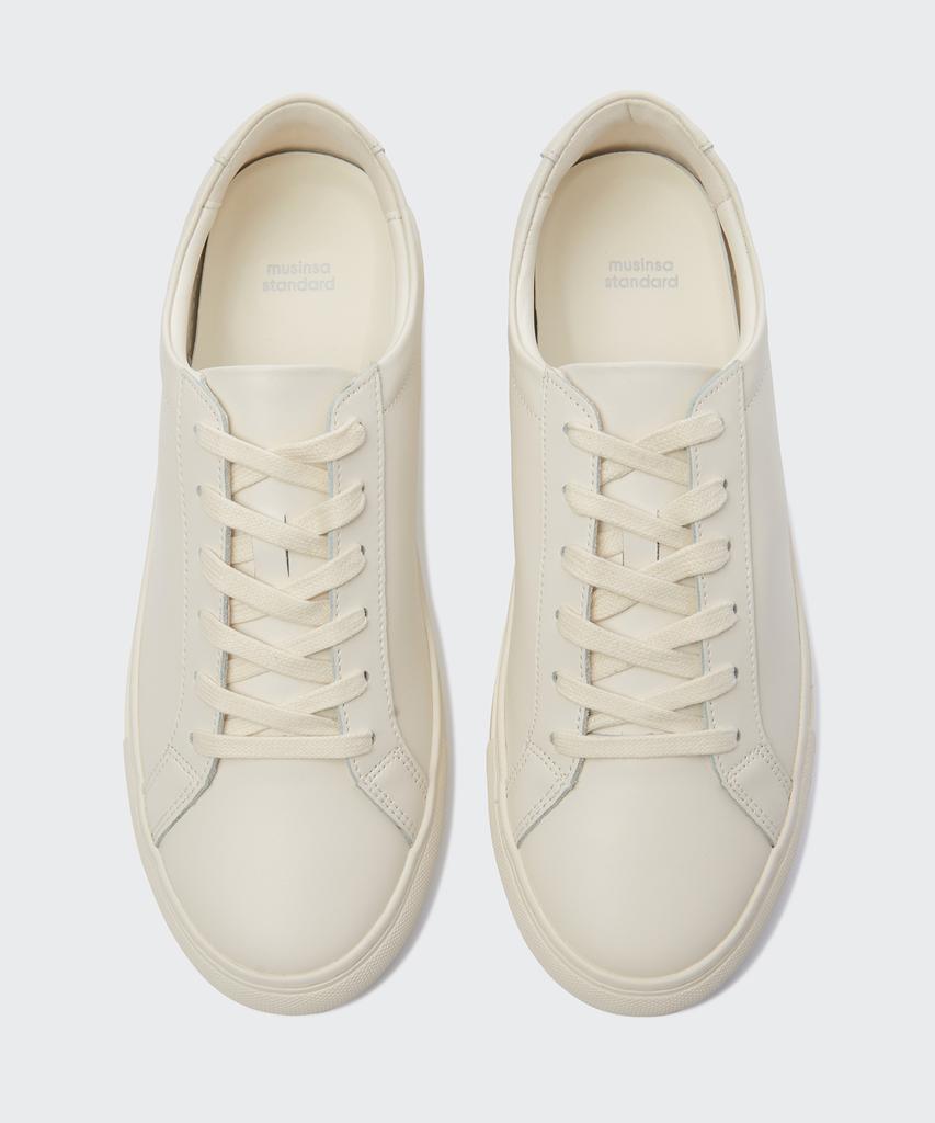 Musinsa Standard Leather Court Sneakers Mark 2 [Cream]