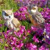 Waterproof Owl Statue Cute Garden Owl Decorations Garden Guard Owl Figurines  Car
