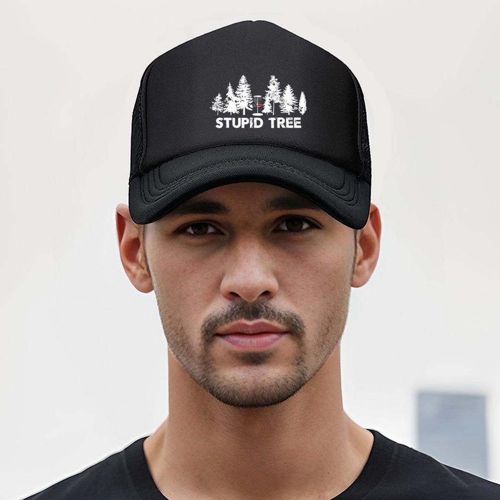 Stupid Tree Humorous, Nature - Themed Sarcastic Typography Art Mesh Baseball Cap