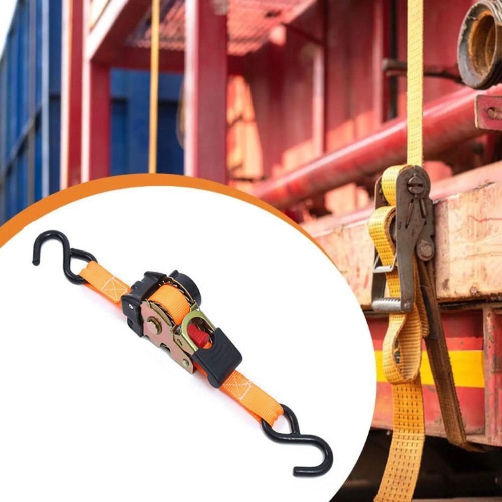 Thickening Automatic Lashing Belt Strong Ratchet Straps Self Retractable Ratchet Strap  Truck