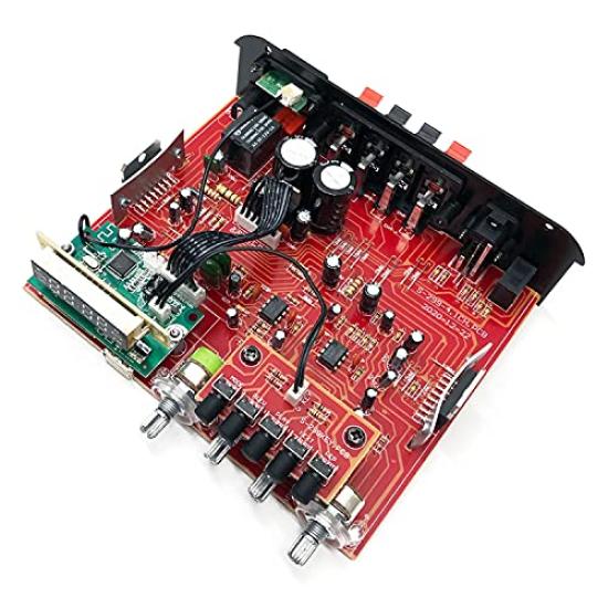 Surround Amplifier 4 X 40W RCA Subwoofer General Purpose Small Amplifier Card Playback Compatible with Bluetooth Compact Body Channel Sound Control