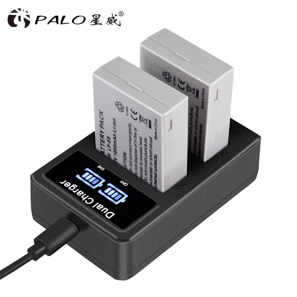 Аккумулятор PALP 1800 мАч LP-E8 LPE8 LP E8 для Canon EOS 550D 600D 650D 700D X4 X5 X6i X7i T2i T3i