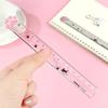 Kids Gifts 15cm Plastic Painting Cats Claw Ruler Straight Ruler Scale Ruler Measuring Ruler