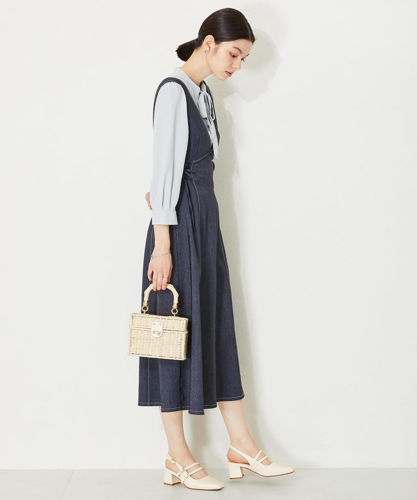 Oriental Traffic Туфли-лодочки с квадратным носком, ремешком на пятке и каблуком, для особого случая, из синтетической кожи, 41116 БЕЛЫЙ см Женские 23.5