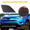 Pair Front Bumper Tow Hook Eye Cover Cap LH & RH For 2016 2017 2018 Toyota RAV4