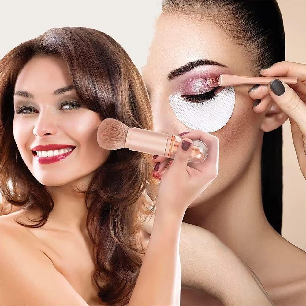 Portable Makeup Brush 4-in-1 Blending Powder Brush High Quality Blush Brush Travel