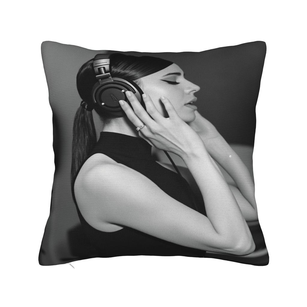 Actor S-Sofia C-Carson Pillow Cover Novelty Pillow Case For Living Room Chair Soft Cushion Cover Birthday Present
