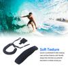 6mm Surfboard Leash Reliable High Strength TPU Coiled Spring Waist Safety Rope for Water Sport
