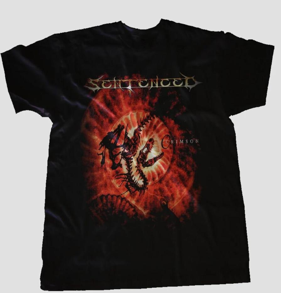 Sentenced - Crimson Band Heavy Cotton Black All Size Unisex Shirt BL122
