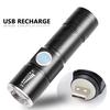 Portable USB Power LED Flash Mini Flashlight Rechargeable Flashlight Flash Bicycle Pocket Zoom Lamp Built-in Battery Q5