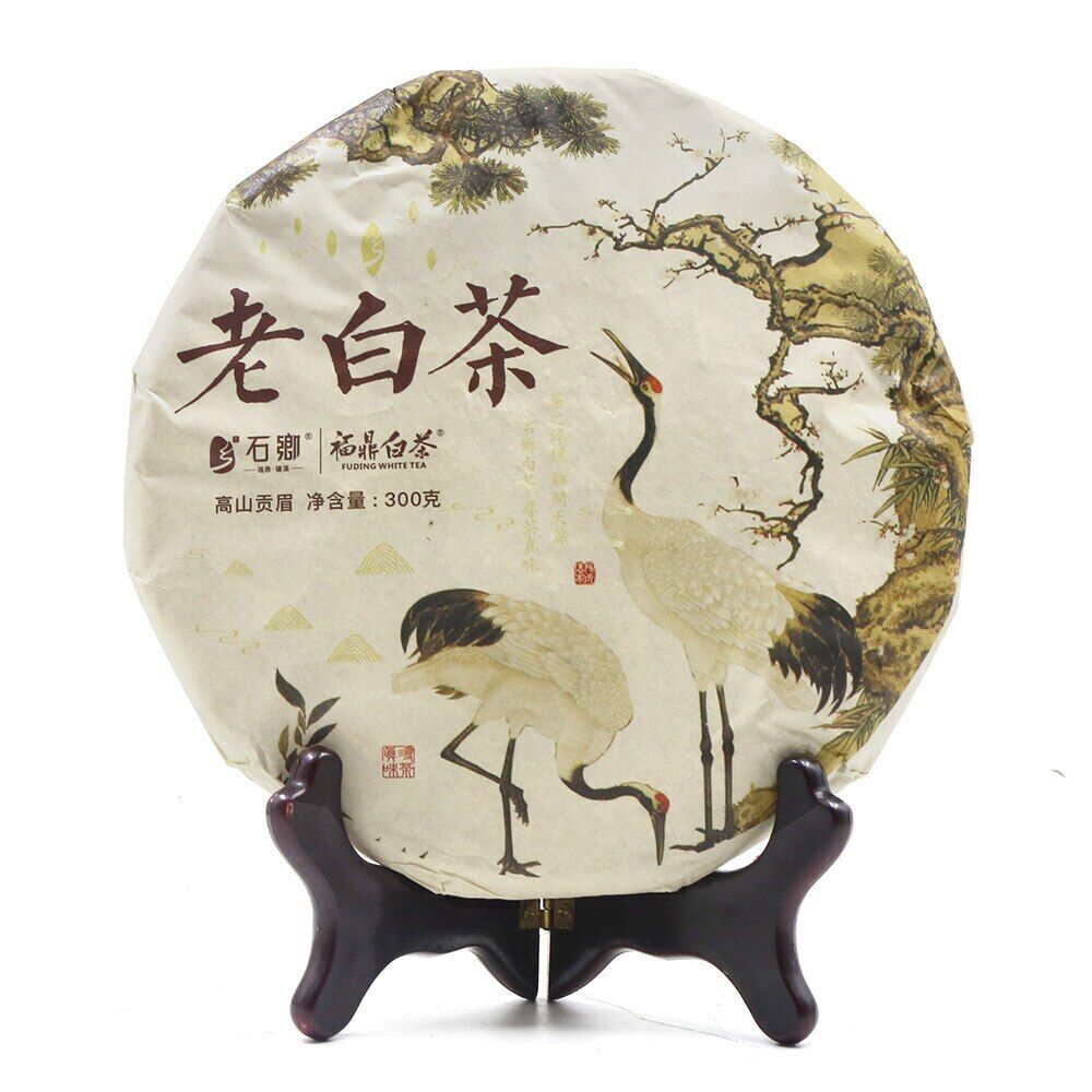 Чай белый Фуцзянь ShuangHe Old Bai Cha Чайный тортик 300г