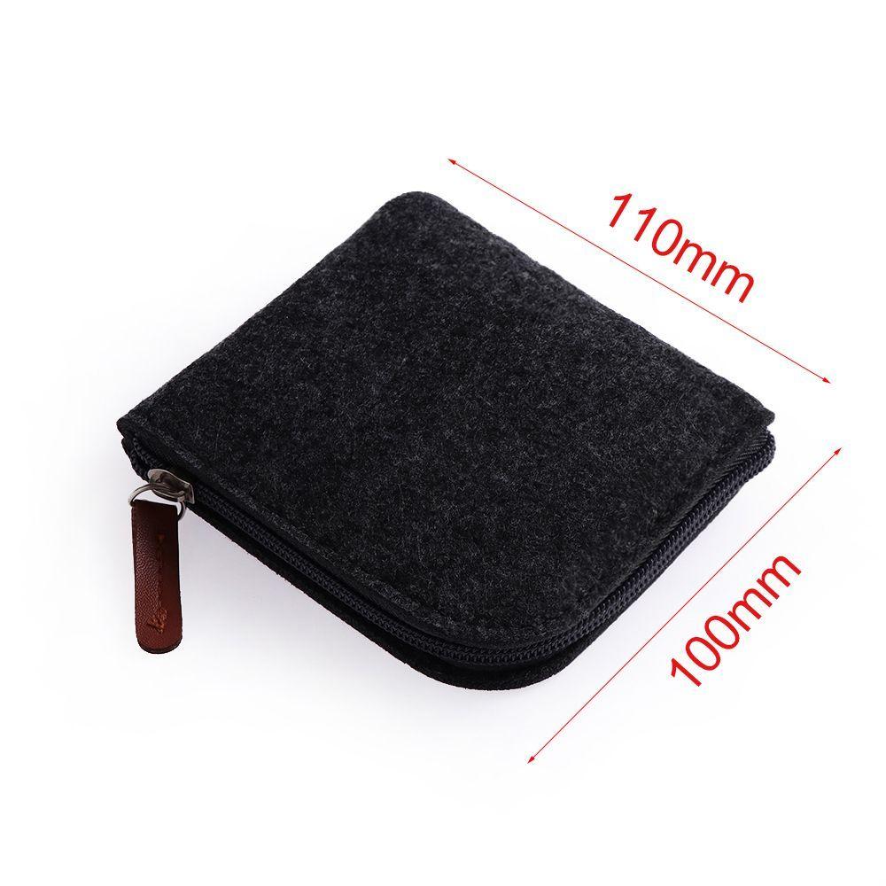 Quality Felt Storage Wallets Wallet Card Holder Pouch Money Bag Coin Purse Key Bag Change Purse