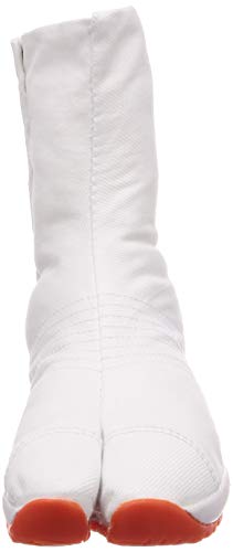 Margo Air Cushion Tabi Socks, 2E, Air Jog V (Five), 6-Piece Set, White, 26.5 cm