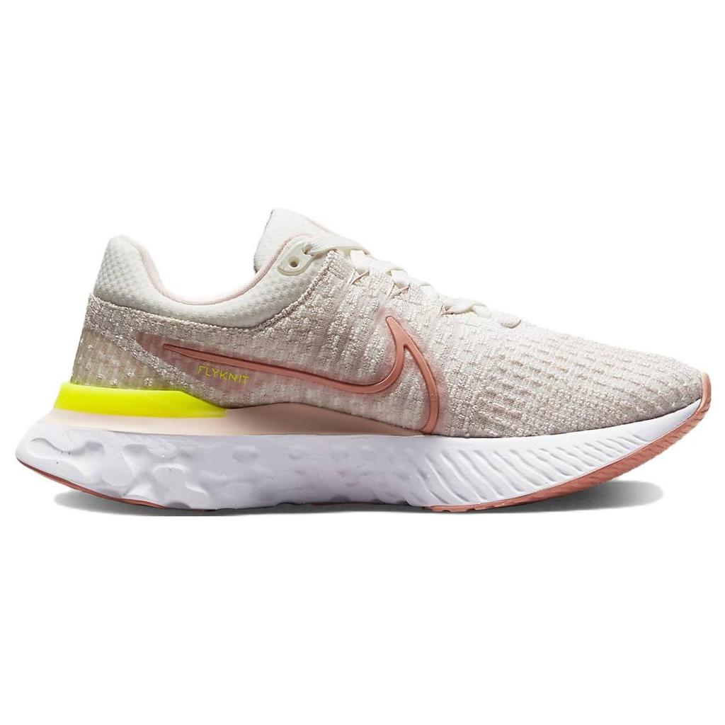 Nike React Infinity Run Flyknit 3 Sail Light Madder Root Женские кроссовки Розовая атмосфера Розовый-Оксфорд DD3024-102