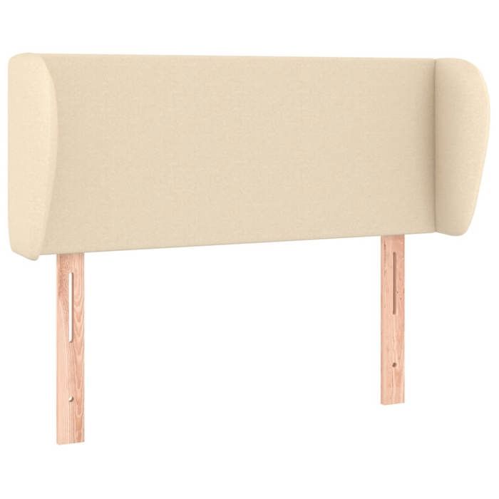 Maison Exclusive - Tête de lit avec oreilles Crème 93x23x78/88 cm Tissu