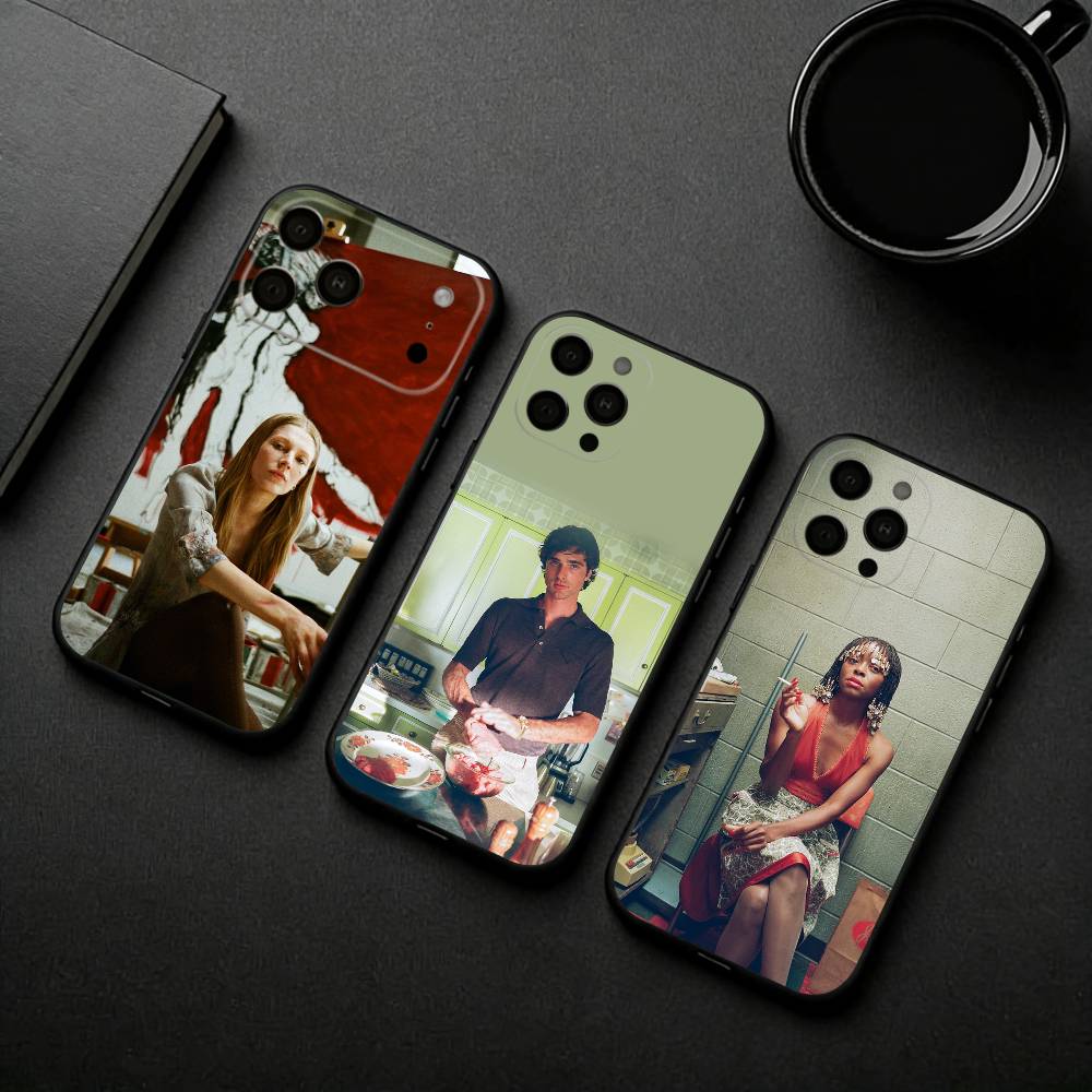 E-Euphoria A-Американский ТВ-сериал Чехол для телефона Для iPhone 17pro, 16,15,14,13,12,11 X XR Plus, Другие Мягкий Черный Чехол