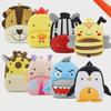 Cute Cartoon Animal Plush Backpack for Kids - Customizable Print, Toddler & Kindergarten Size