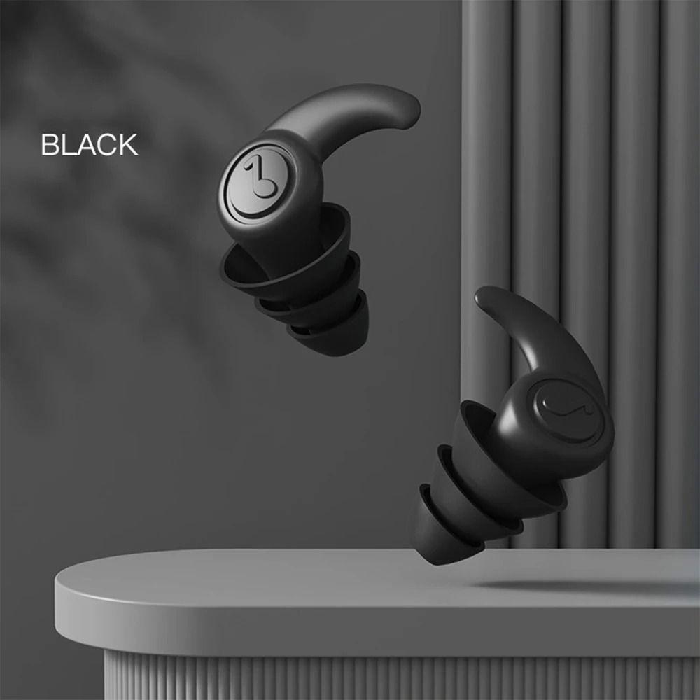 Noise Reduction Silicone Ear Plugs Waterproof Swimming Earplugs Anti Noise Earplugs  Sleeping