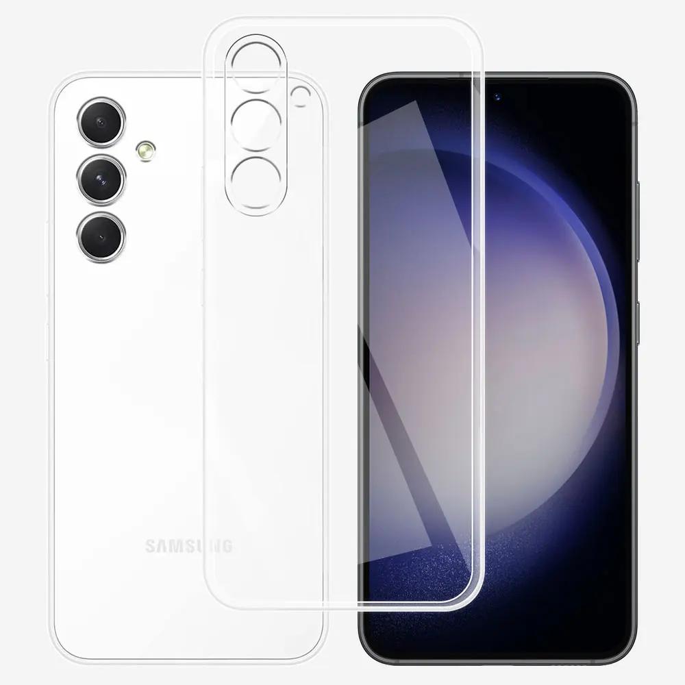 Для Samsung A15 SM-A155F Чехол Прозрачный Мягкий Силиконовый Чехол для Телефона Чехол-бампер Для Samsung A15 5G Ударопрочный Чехол Samsung Galaxy A15 Чехол