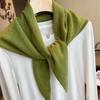 Premium Australian Wool Women's Spring Scarf - Solid Color Cashmere Triangle Shawl & Neck Warmer