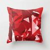 Cute Red Print Geometric Red Plaid Pink Lolita Pillow Cover Decorative Modern Nordic Throw Pillow Cover
