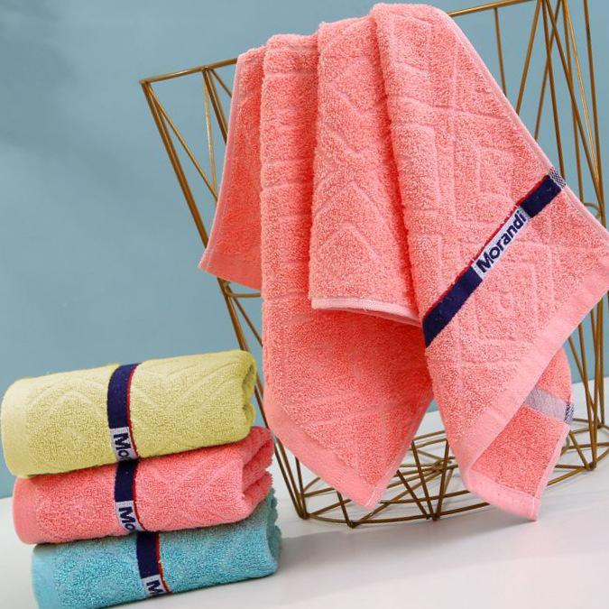 100% Хлопковое жаккардовое полотенце - 100 г Впитывающее и утолщенное для умывания и купания взрослых