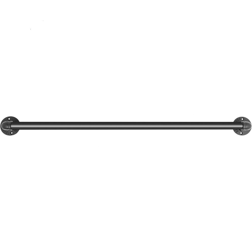 Pipe Stair Handrail Staircase Handrail 2 FT Carbon Steel for Wall Mount