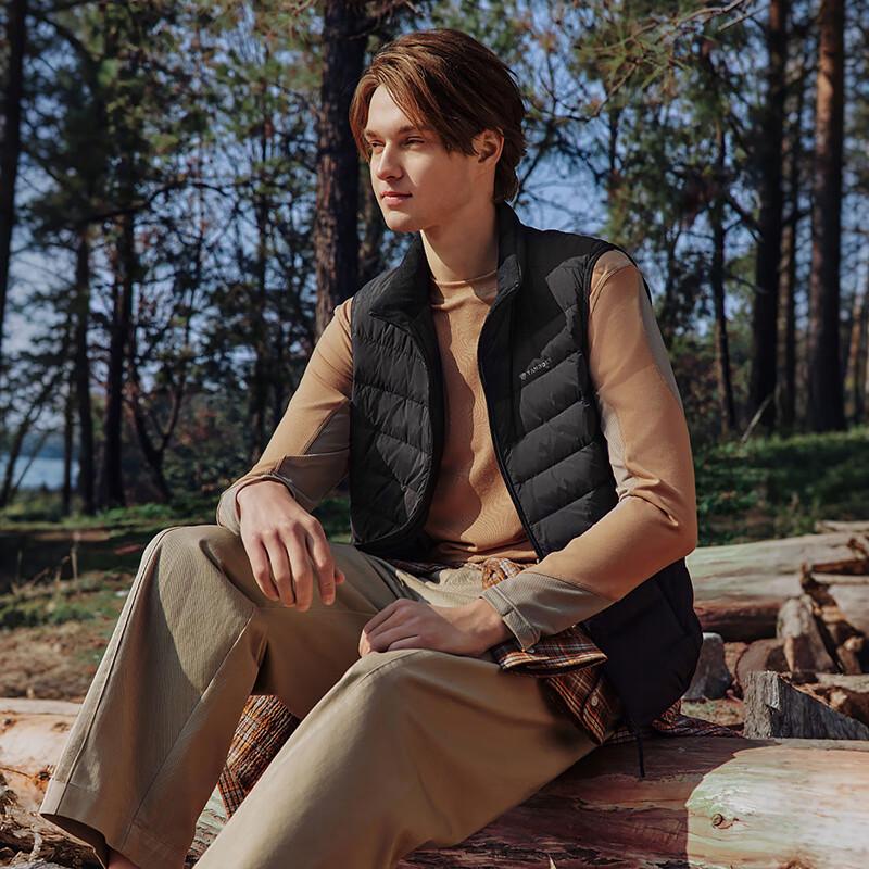 Tanboer Men's Autumn/Winter Stand-Up Collar Down Vest