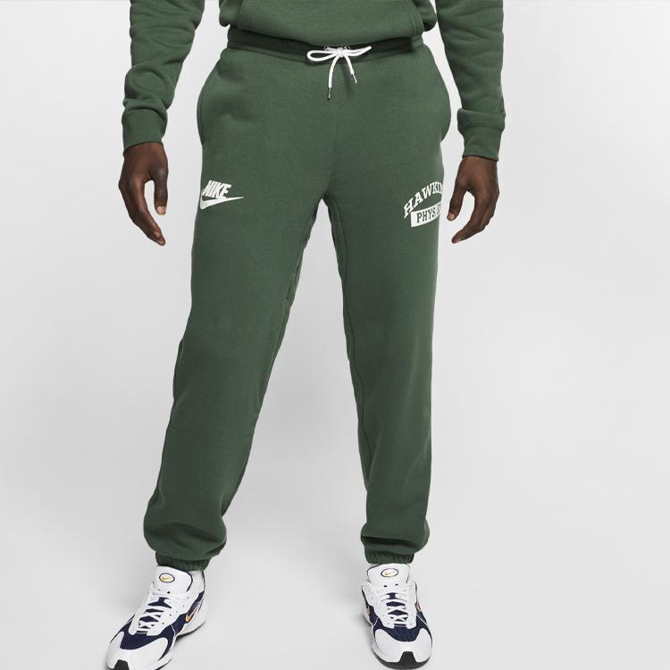 Nike X Очень странные дела Школа Хоукинса Физ. Штаны Ed Зеленые Белые Мужские CQ3656-323