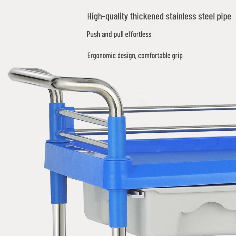 Медицинская тележка из нержавеющей стали: Маленькая тележка для хирургических инструментов и медсестринский столик