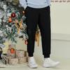 Li-Ning X DFT Artist Collaboration Wade Series Letter Pattern Sweatpants Men Bottoms Black AKXR625-2