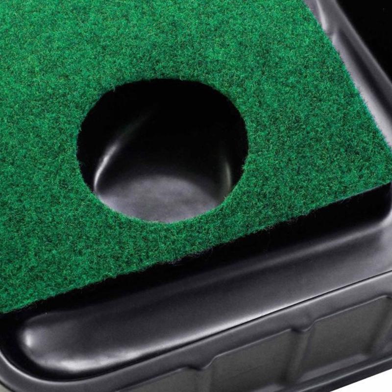 Коврик для гольфа для паттинга, тренировочная лунка для паттинга, устройство для тренировки паттинга с функцией автоматического возврата для игры в помещении и на открытом воздухе