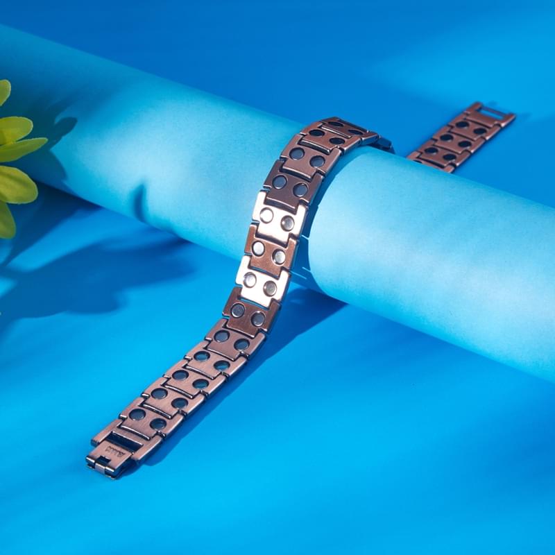 Trendy Luxury Energy Magnetic Bracelets Red Copper Healing Jewelry Therapy for Men and Women for Gift