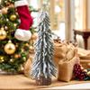 1PC Mini Snowy Christmas Tree Falling Snow Christmas Tree Desktop PE Christmas Tree PE Snowy Xmas Ornament