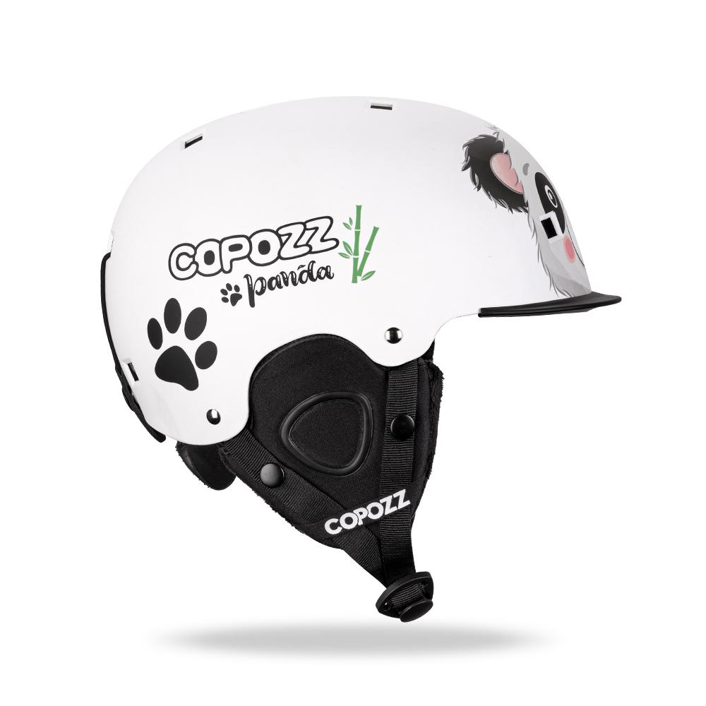 COPOZZ  Kids Cartoons Ski Helmet  Integrally-molded Safety Outdoor Skiing Cycling Protection Helmet Skiing Equipment