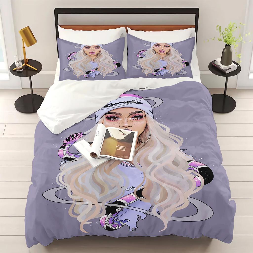Star Duvet Cover Sets Ariana Grande Bedding Set Famous Anime Comforter Bed Linen Twin Queen King Single Size Dropshipping Gift