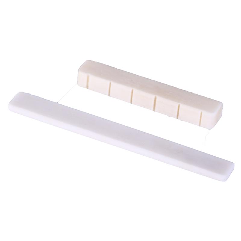 Белые детали гитары, 6-струнная классическая гитара, набор седла и гаек для костяного моста