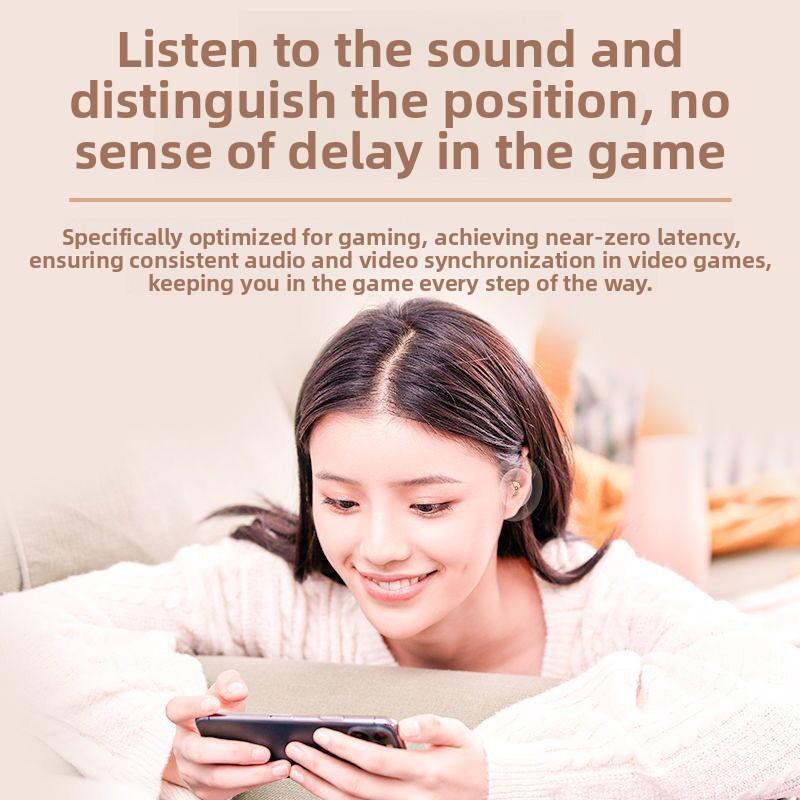 QUEED Беспроводные Bluetooth-наушники S800, Мини-наушники для сна с сенсорным управлением и цифровым дисплеем, Безболезненное ношение, Частная форма