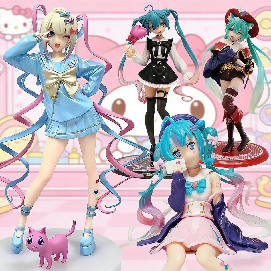 Hatsune Miku,Needy Girl Overdose Anime Figure Parade Kangel Pvc Collection Model Kawaii Figure Girl Birthday Toys