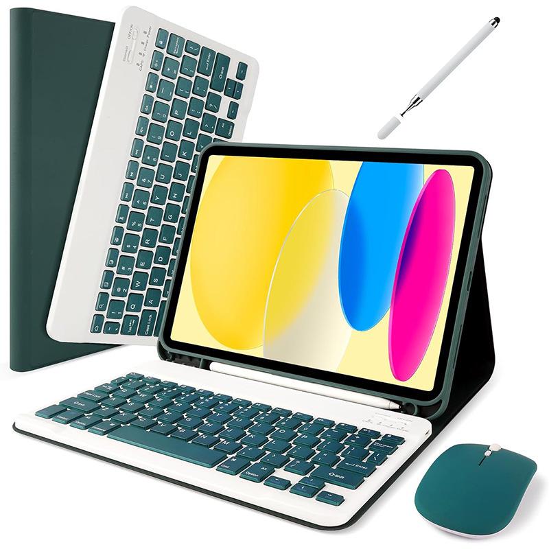 Совместимый чехол-клавиатура Bluetooth с магнитным креплением для iPad 10-го поколения A16 10,9"