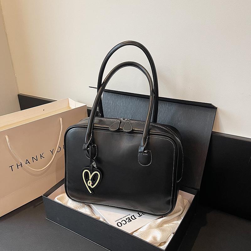 Новые осенние вместительные женские сумки с улучшенной текстурой, однотонные, с хорошим внешним видом, простые, универсальные сумки через плечо