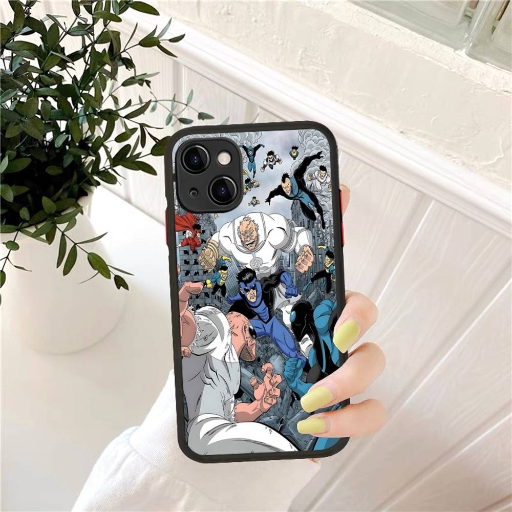 Cool Invincible Phone Case for iPhone 14 11 12 13 Mini Pro Max 8 7 Plus X XR XS MAX Translucent Matte Cover